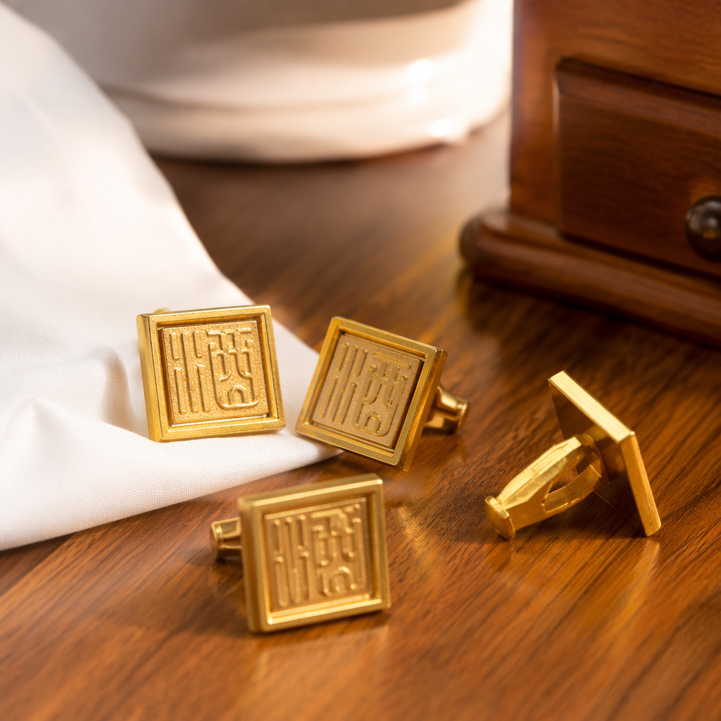 Gold square badge accessories metal textura DIY hecho a mano artículos decorativos details Picture