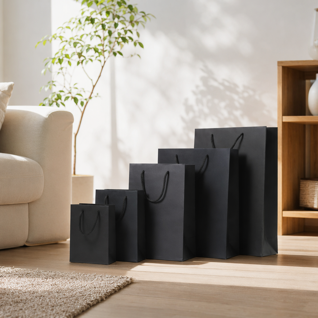 Thickened kraft paper bags, food-grade paper packaging containers, hand-held storage bags Item Picture