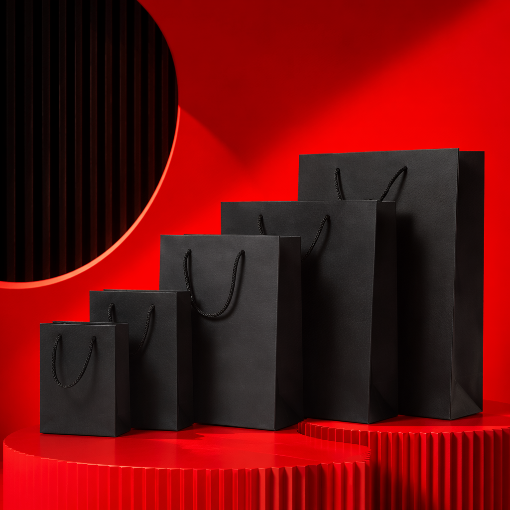 Thickened kraft paper bags, food-grade paper packaging containers, hand-held storage bags Specification image