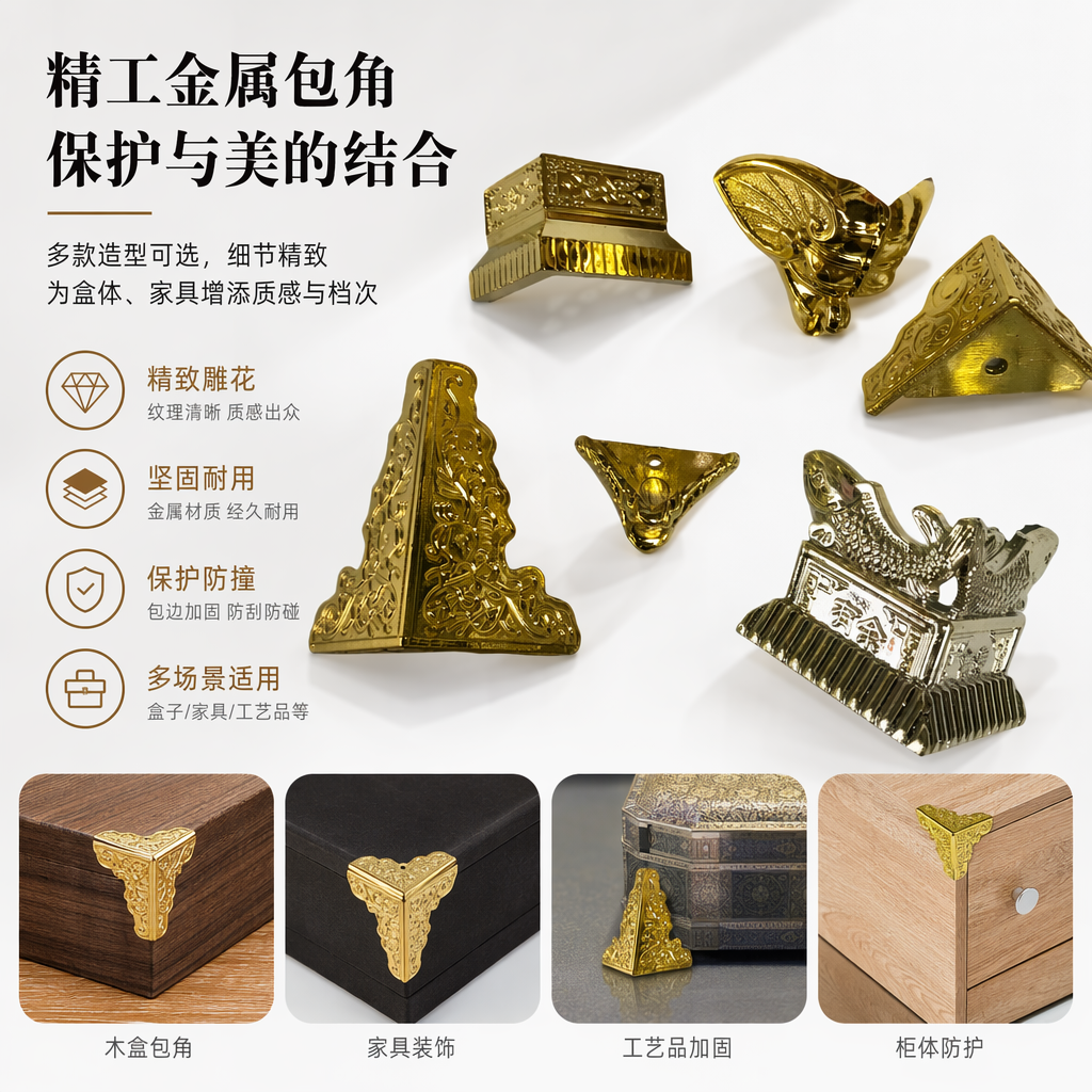金色金属装饰件 家居DIY墙面摆件创意轻奢风