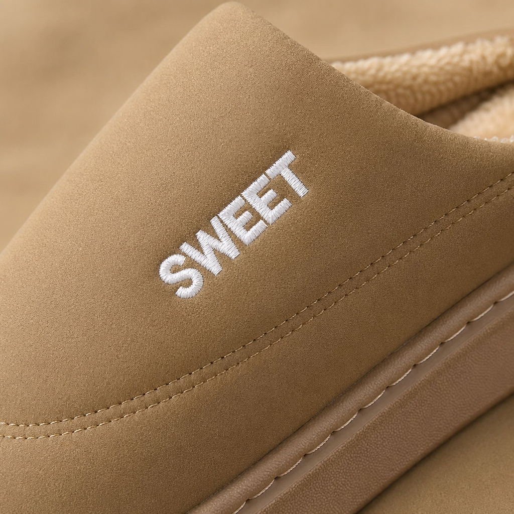 The beige cotton slippers for ladies' home are soft, anti-slip and suitable for all seasons Application Scenario