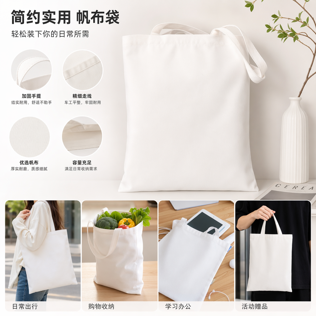 帆布袋实物图