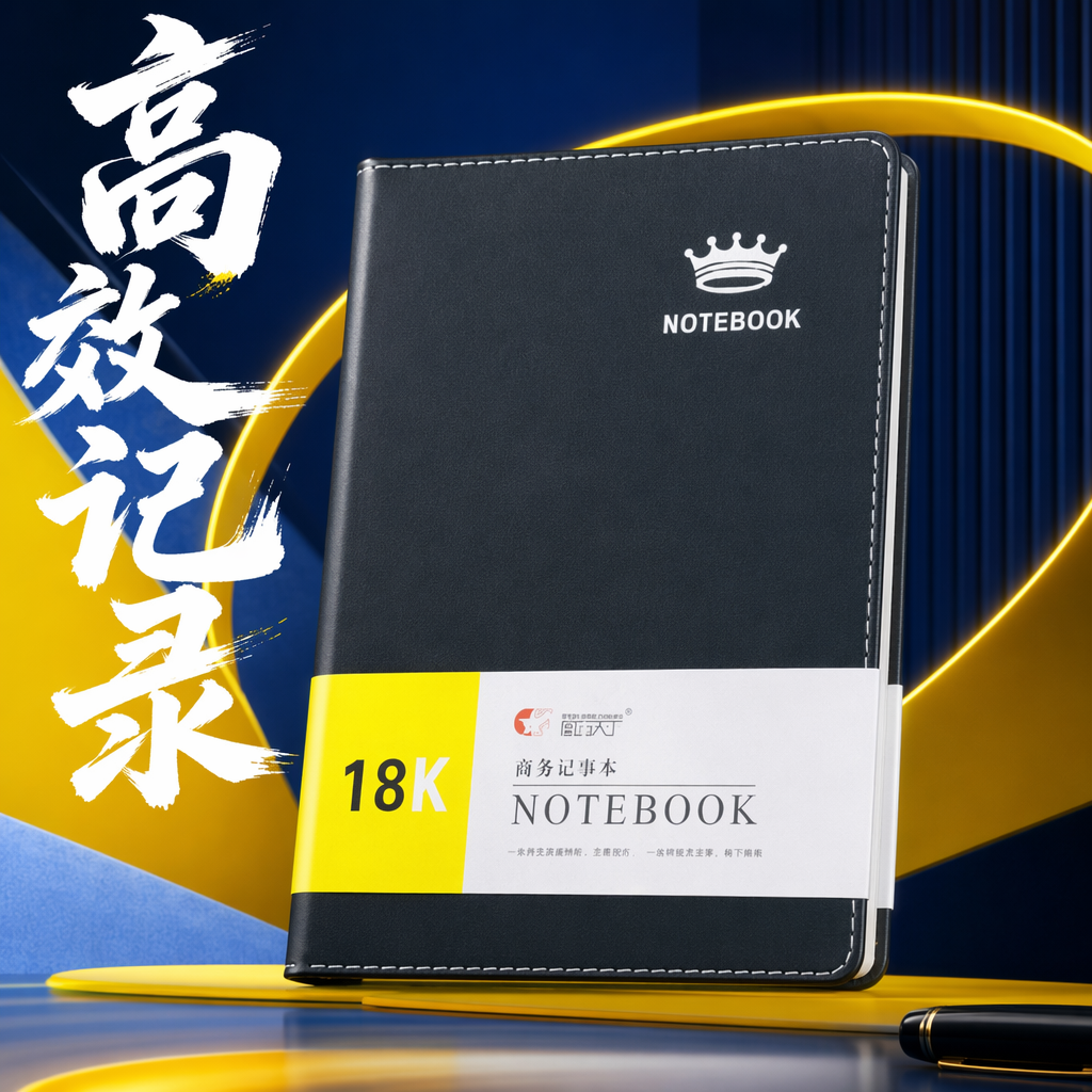 Cuaderno con cubierta verde oscuro A5 páginas interiores engrosadas business brief notepad Specification image