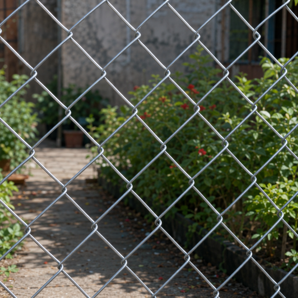 Silver diamond-shaped wire mesh, metal woven mesh, protective fence net, home decoration net details Picture