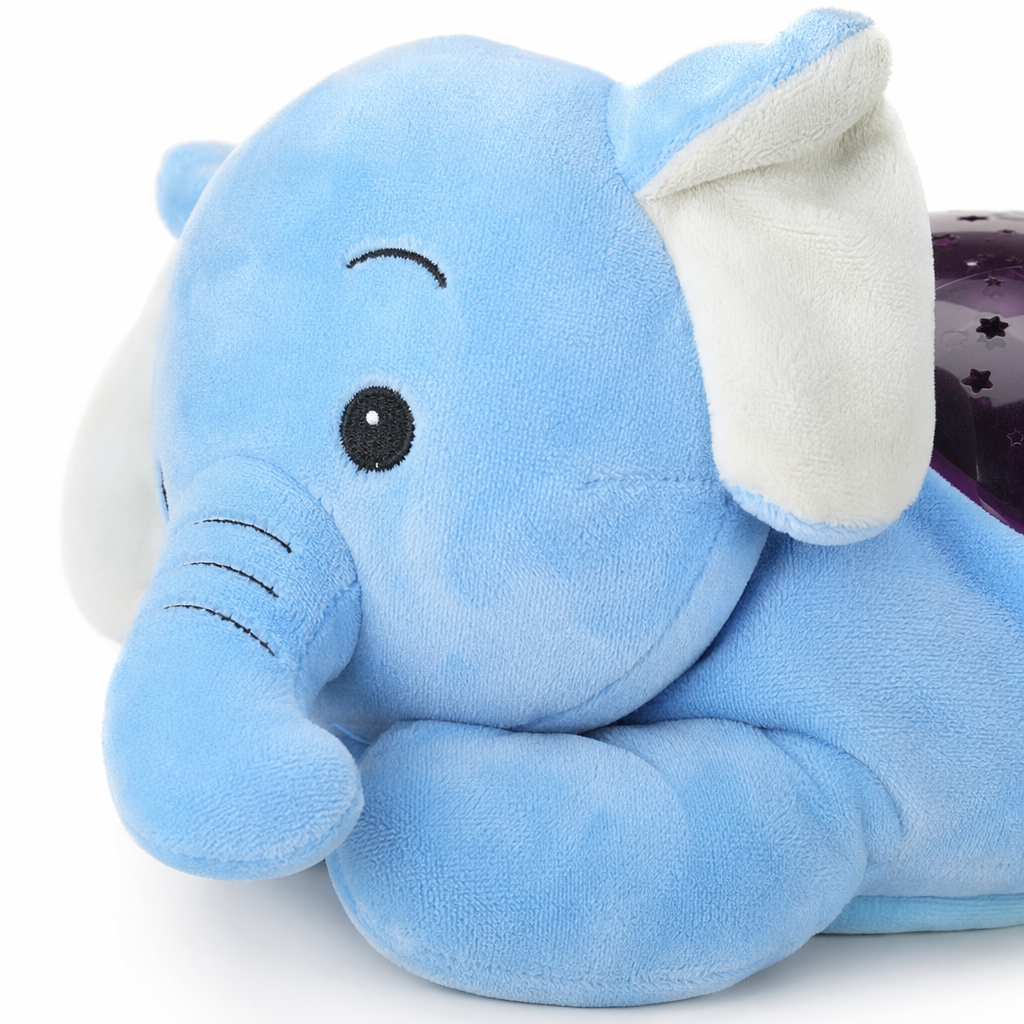 Baby plush Soothing Color Rotating Projection Light Music (Starry Sky Series Elephant) Application Scenario