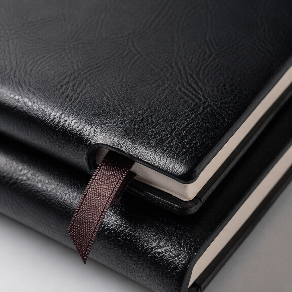 Black leather simple business notebook A5 size leather notebook inner pages replaceable Application Scenario