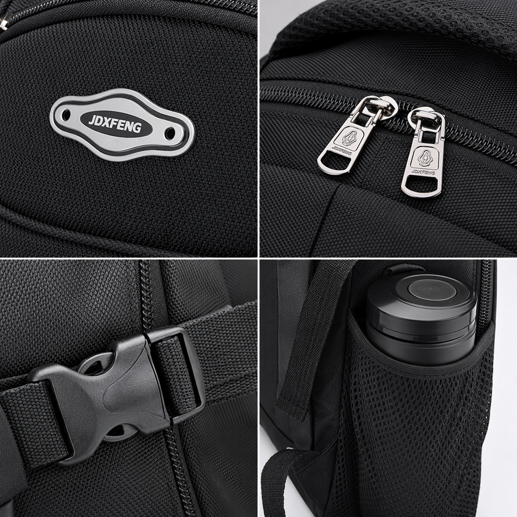 Black large-capacity outdoor hiking bag, suitable for both men and women, wear-resistant and waterproof travel backpack Application Scenario