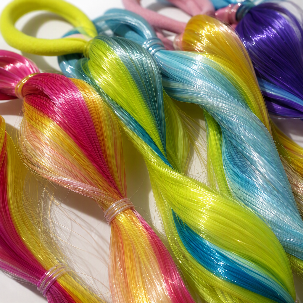 Colorful braids simulate the natural drape of hair strands and are available in multiple colors Application Scenario