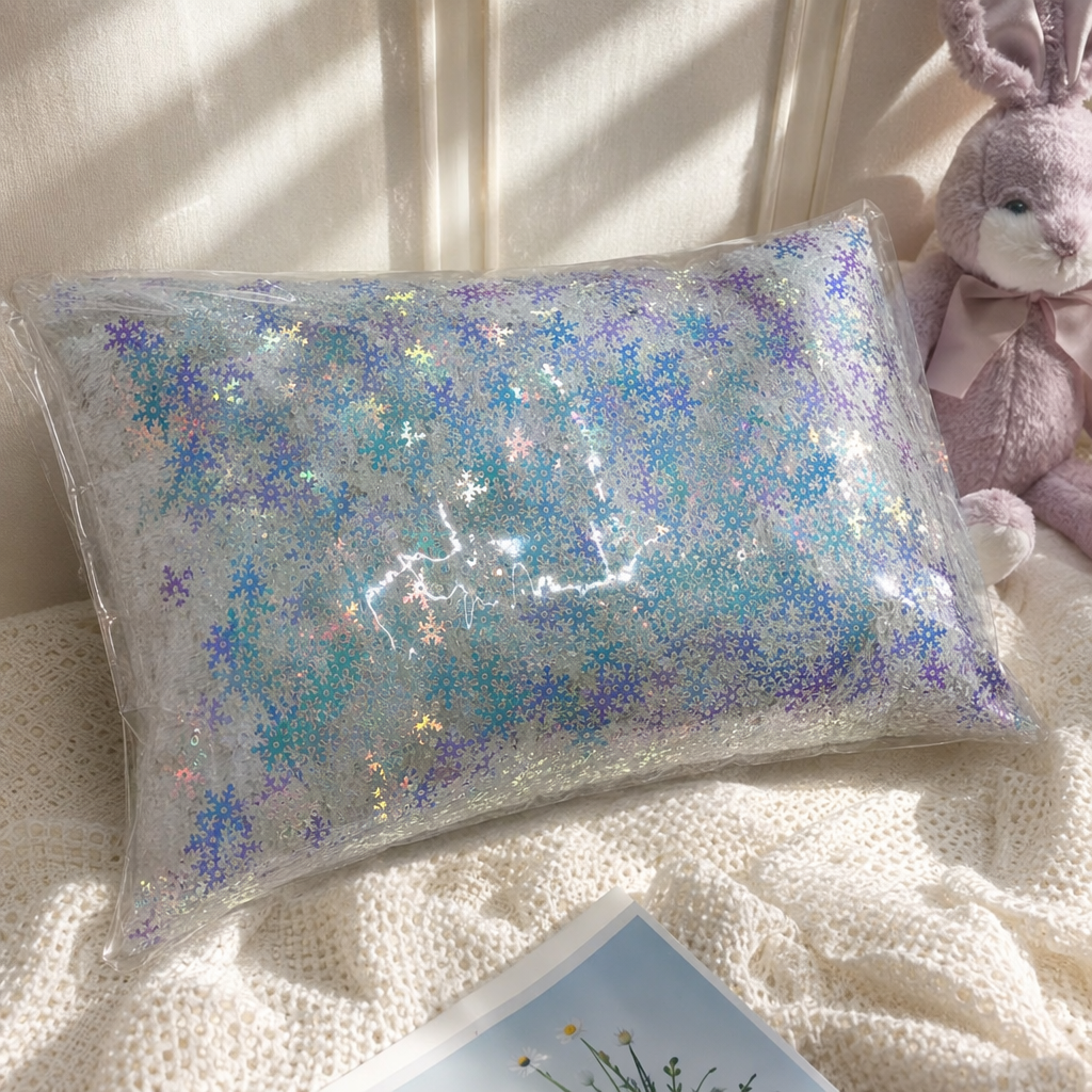 彩色雪花亮片装饰手工DIY材料闪粉美甲贴纸创意派对用品