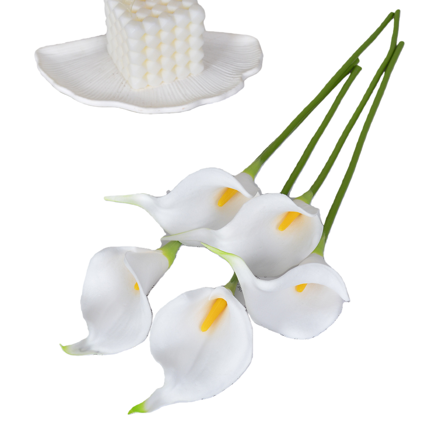 White calla lily bouquets are used as decorative items for the living room and bedroom Item Picture