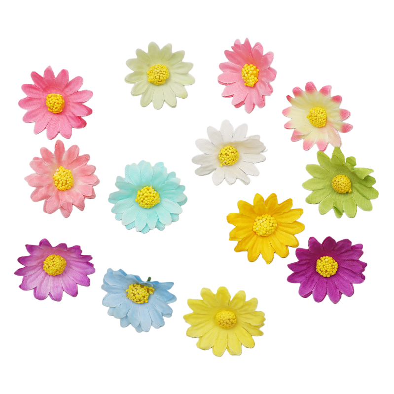 Colorful daisies, decorative flowers, artificial dried flowers, home ornaments, wedding decorations Item Picture