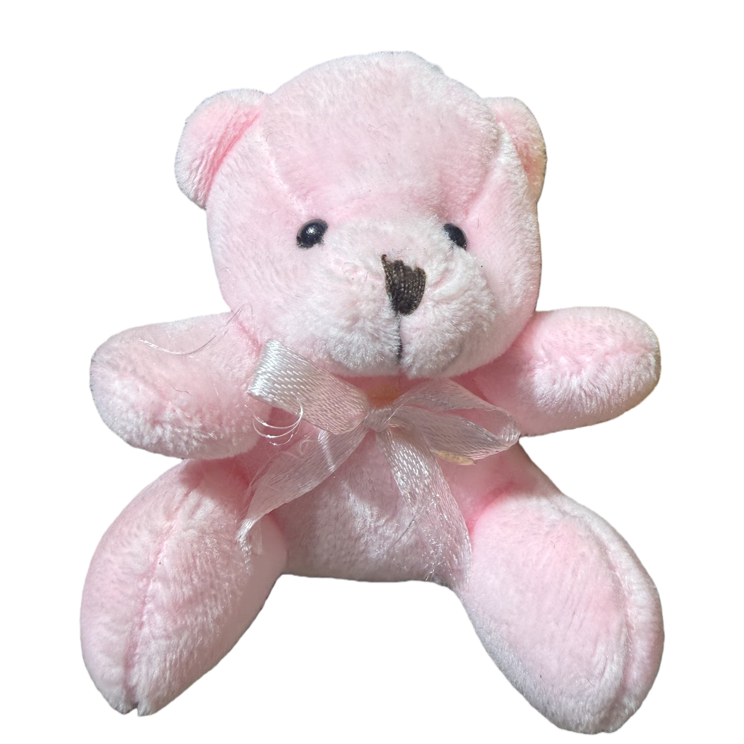 Pink plush bear keychain, cute and adorable hanging accessory, car bag decoration Item Picture