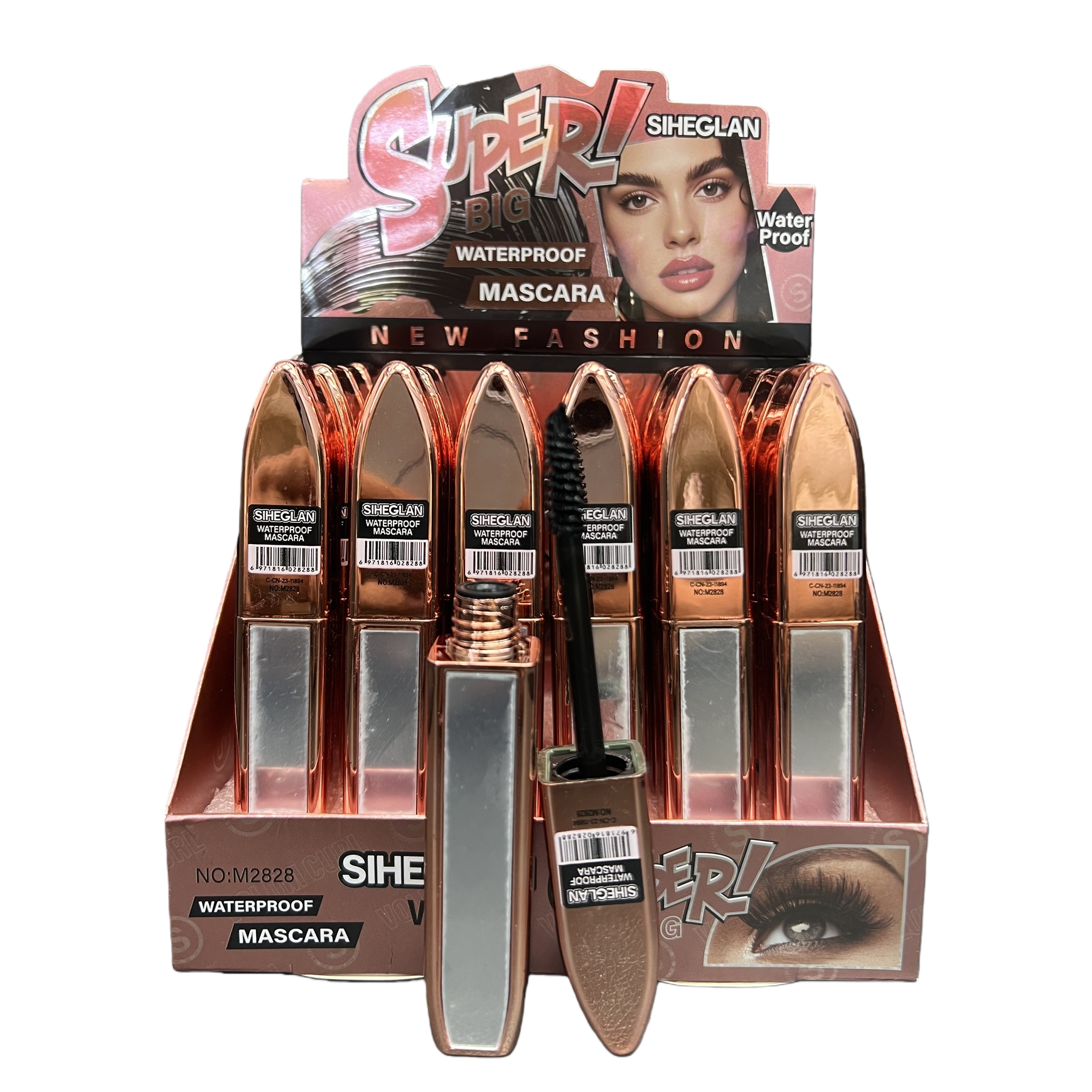 The rose gold mascara is long-lasting, slender, curly, waterproof and does not smudge Item Picture