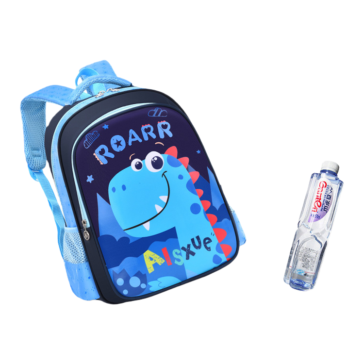 وحقائب الأطفال ذات الديناصورات الزرقاء تحمل حقائب مزدوجة ذات أحمال ثقيلة خفيفة Item Picture