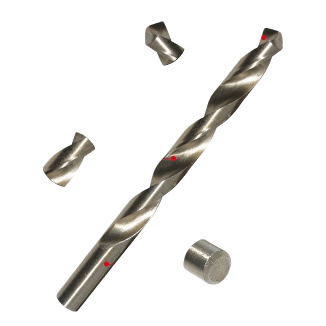 The silver twist drill bit is a special high-speed steel drill bit for metal processing, with a diameter of 6mm Item Picture