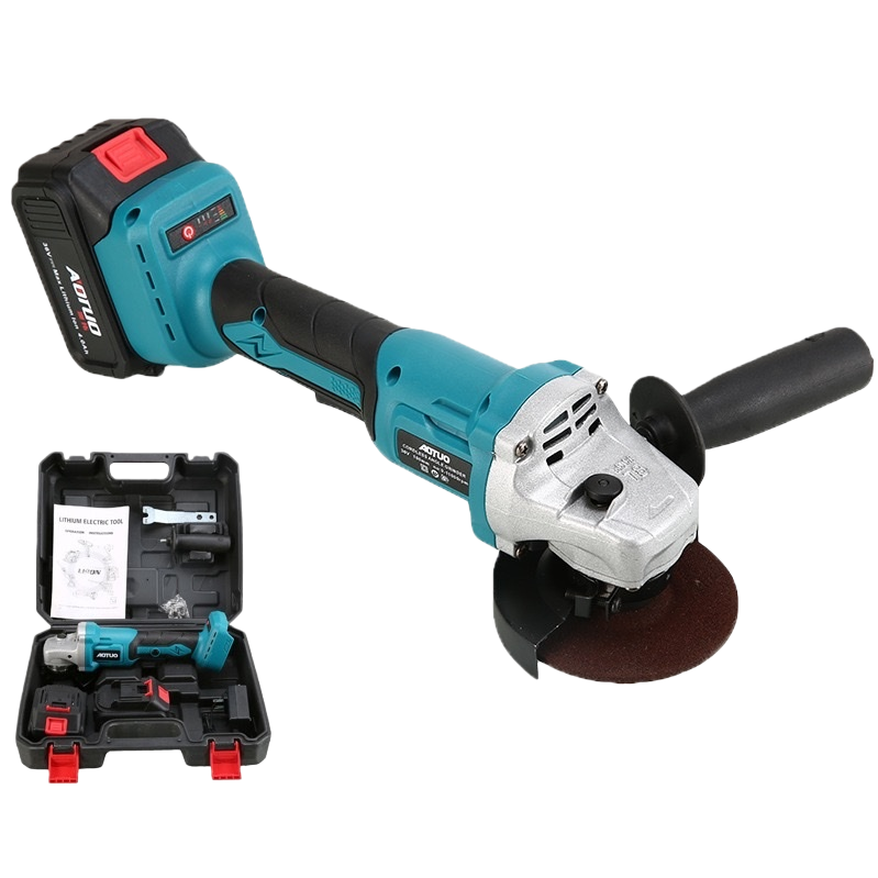 Blue and black dual-color industrial-grade Angle grinder with a 100mm high-torque brushless motor for grinding and cutting Item Picture