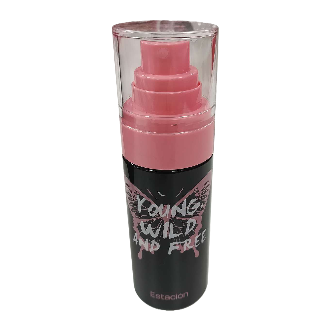 Black bottle body, pink nozzle, cosmetic empty bottle, lotion and essence portioning bottle, custom-made spray bottle Item Picture