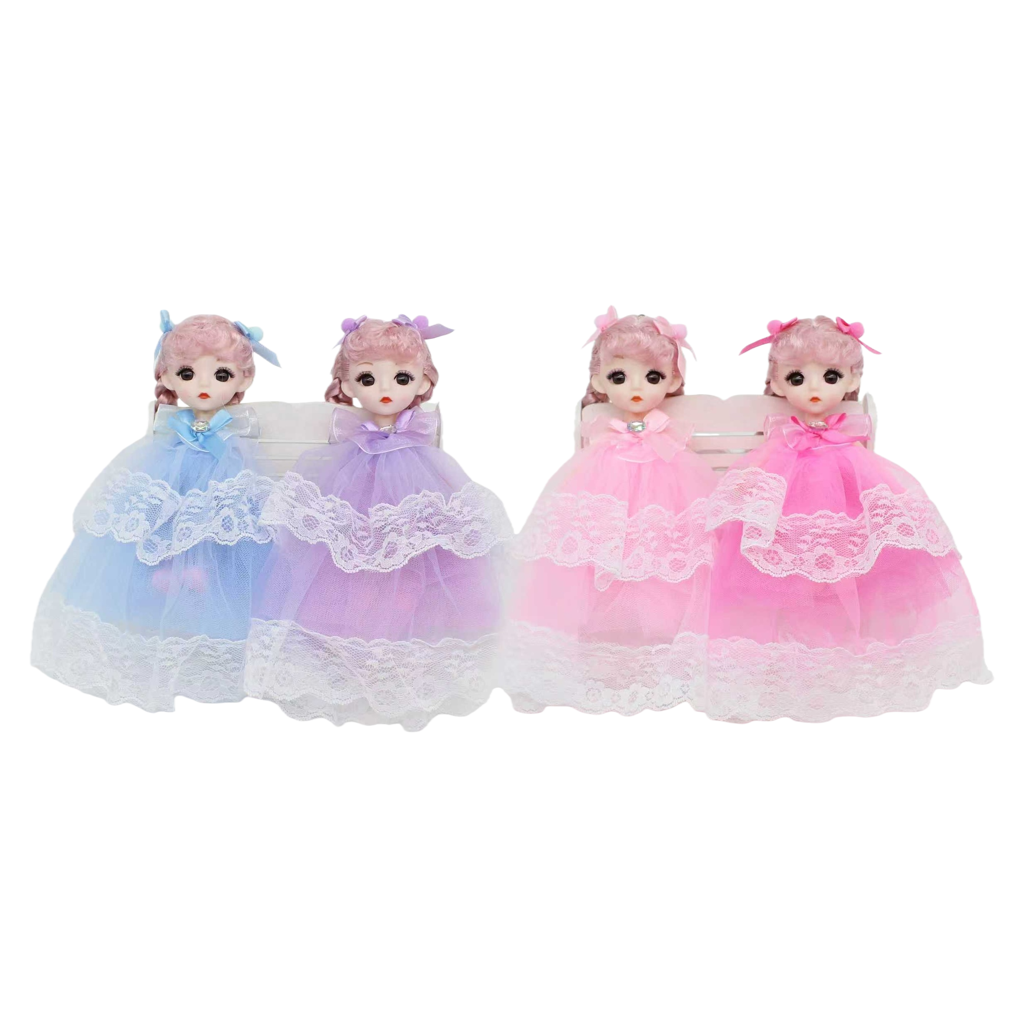 الدمى ذات اللون الازرق الوردي ذات المفاصل 15CM Item Picture