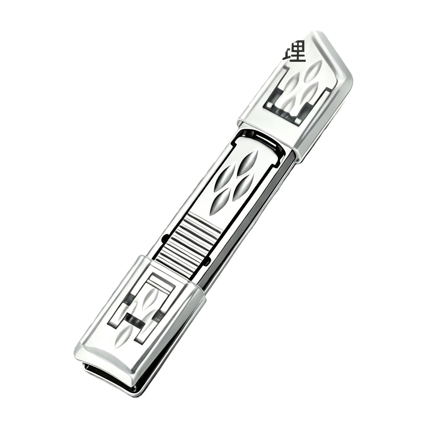A portable and compact nail care tool set made of stainless steel, specifically designed for nail art