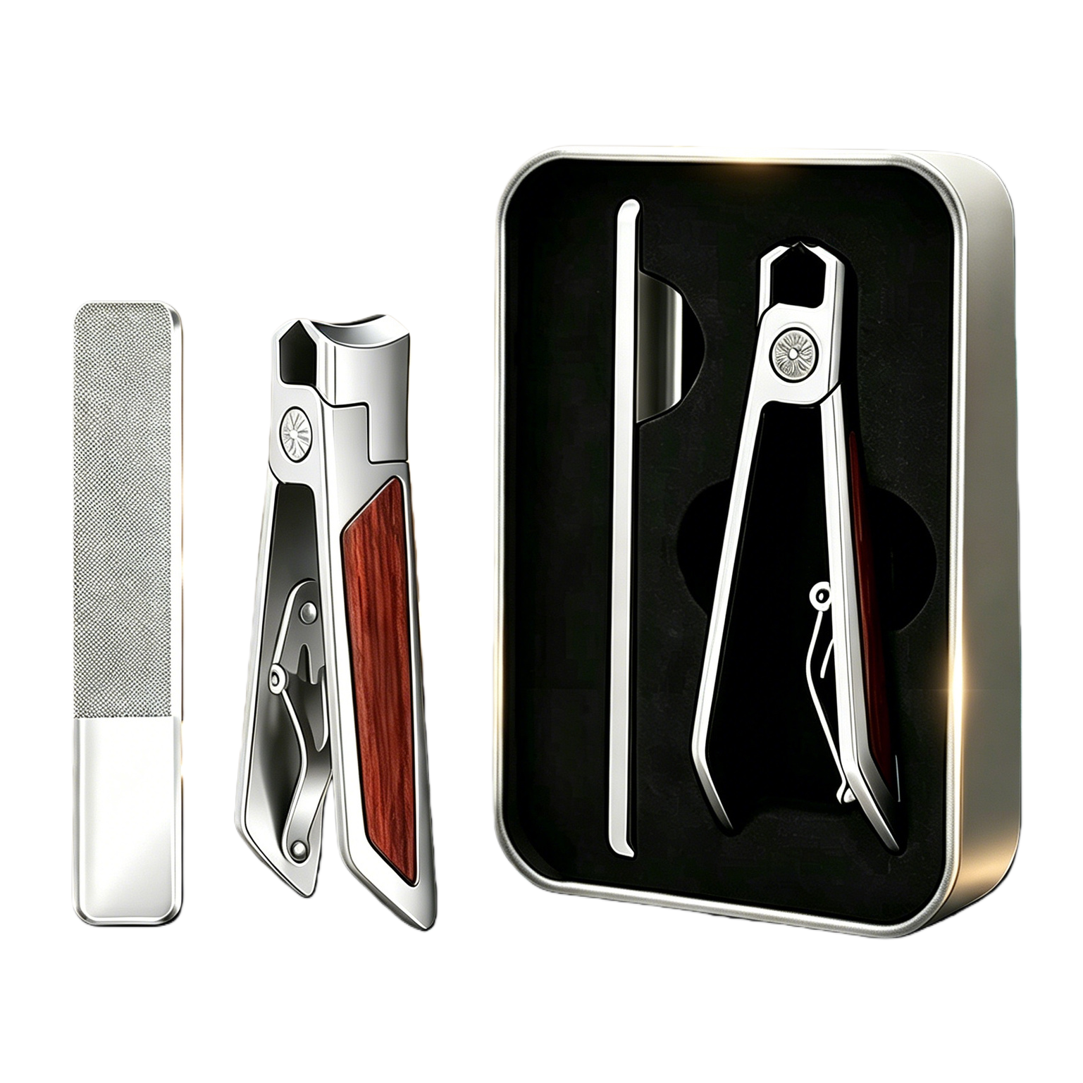 Nail art tool set, beauty care, makeup, special nail trimming scissors, dead skin pliers, nail files, polishing strips details Picture
