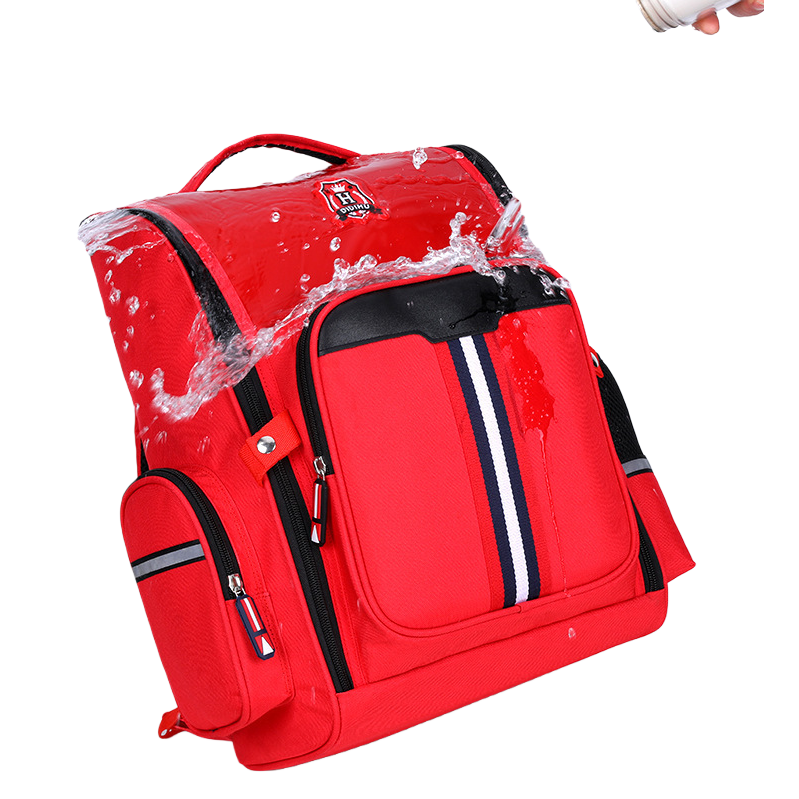 The red schoolbag is a lightweight and waterproof backpack for girls and primary school students, with a large capacity for stationery storage Item Picture