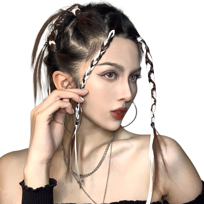Simple solid-color elastic hair tie headwear for women is available in multiple colors