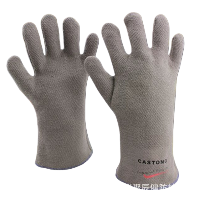 Thickened grey protective gloves, wear-resistant and anti-slip industrial labor protection operation gloves Item Picture