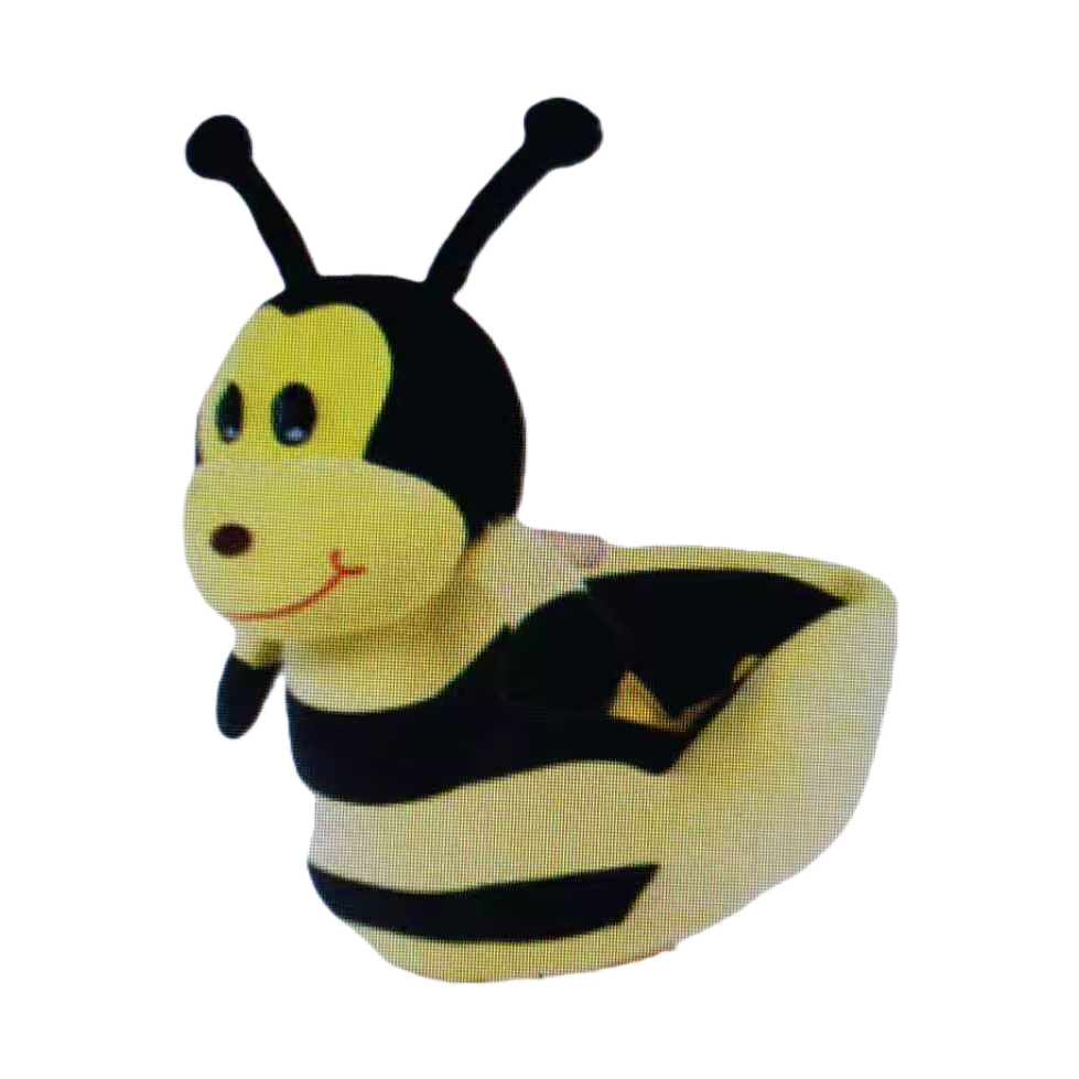 Amarillo y negro en forma de abeja para niños juguetes coche puzzle para la enseñanza temprana bebé empujar y tirar del coche Item Picture