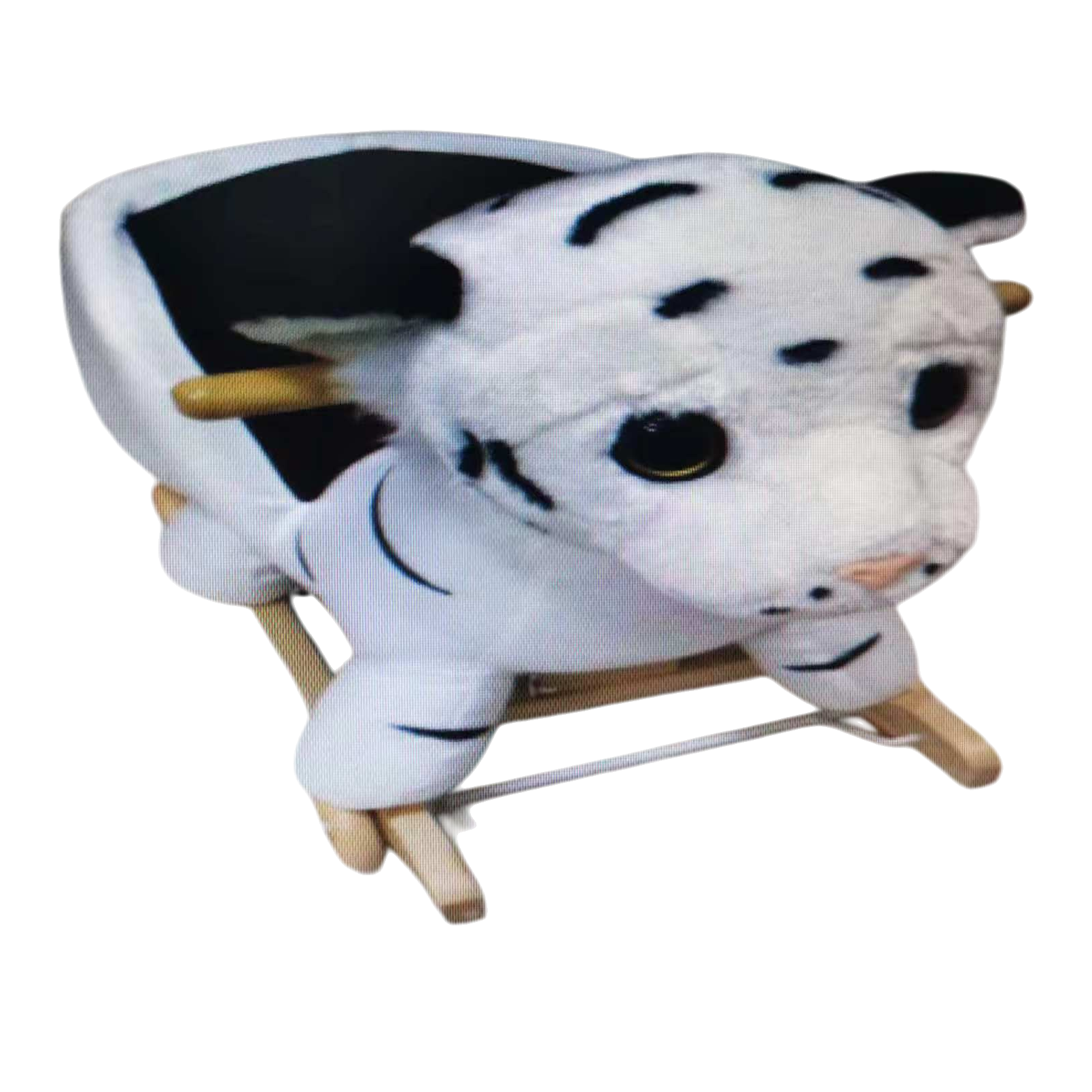 كرسي هزاز للأطفال من نوع النمر الأبيض والأسود Item Picture