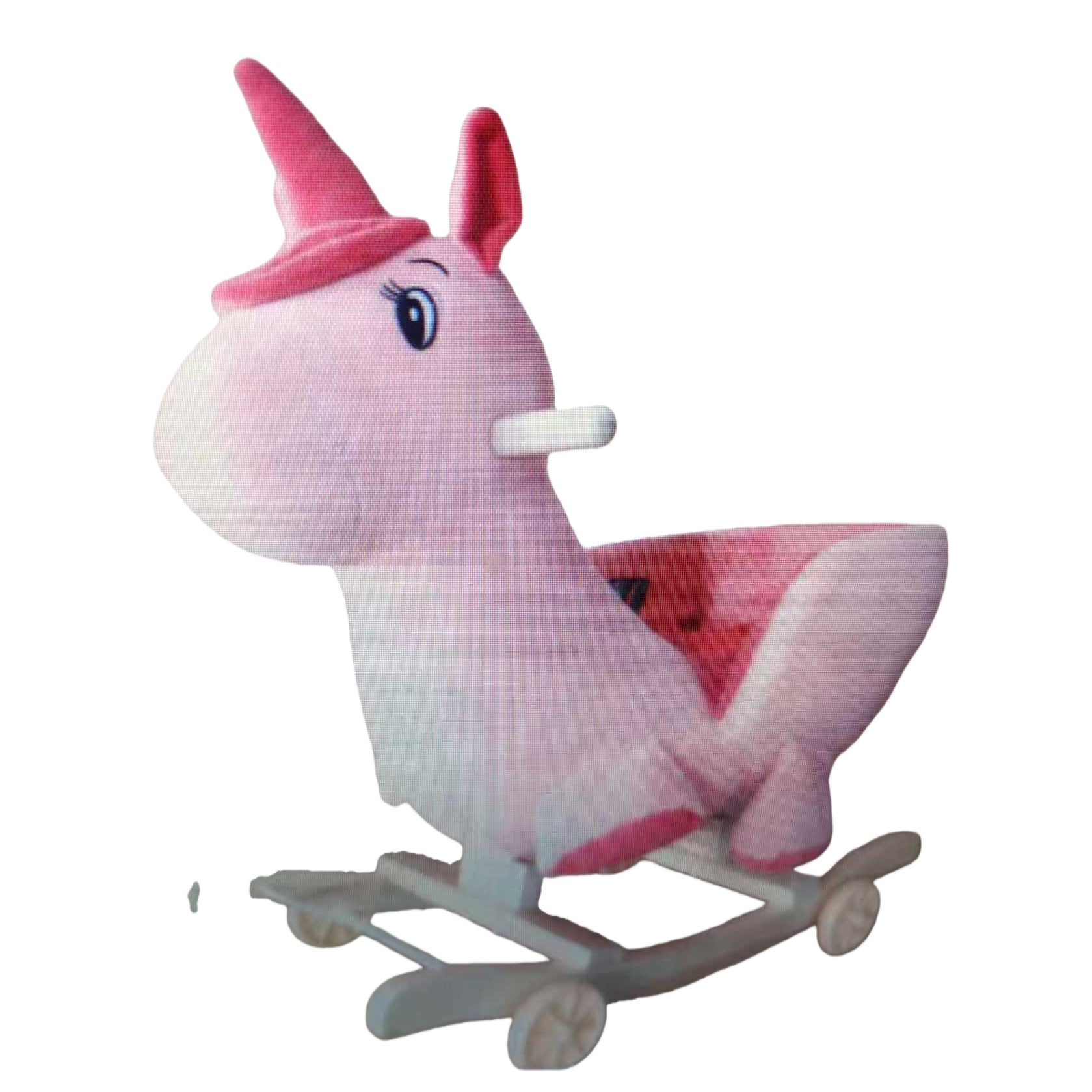 Pink unicorn swing toy children's educational and soothing plush decoration Item Picture