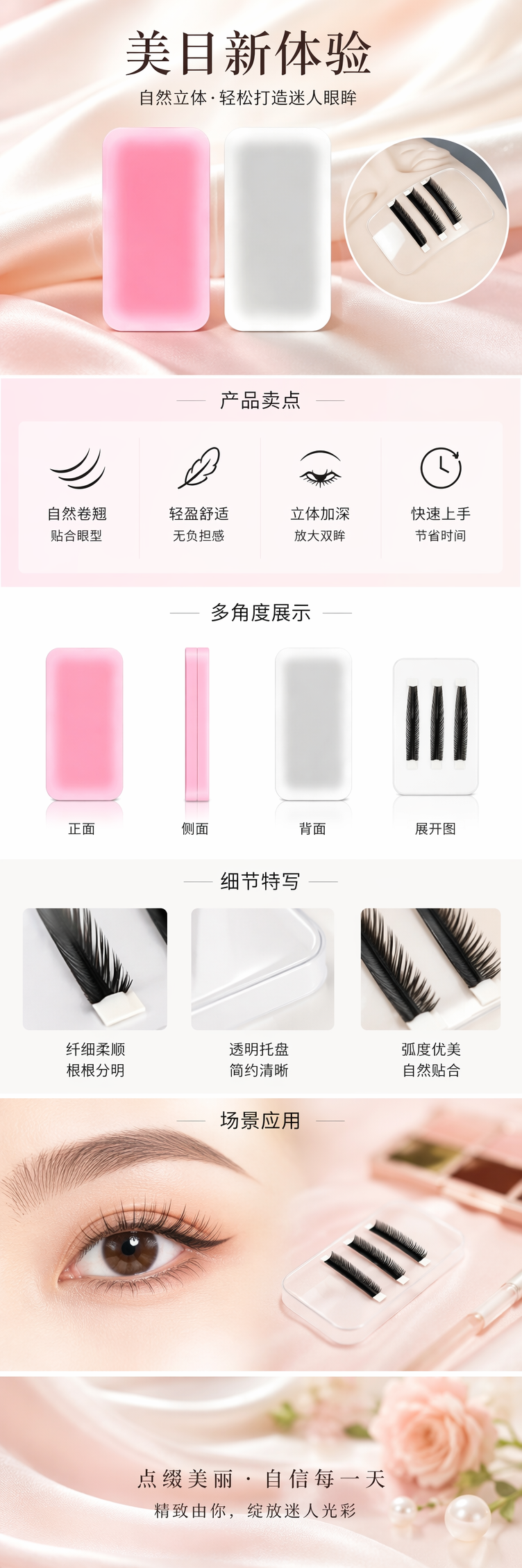 美甲贴 美容护肤彩妆用品 韩版时尚印花指甲贴片详情1