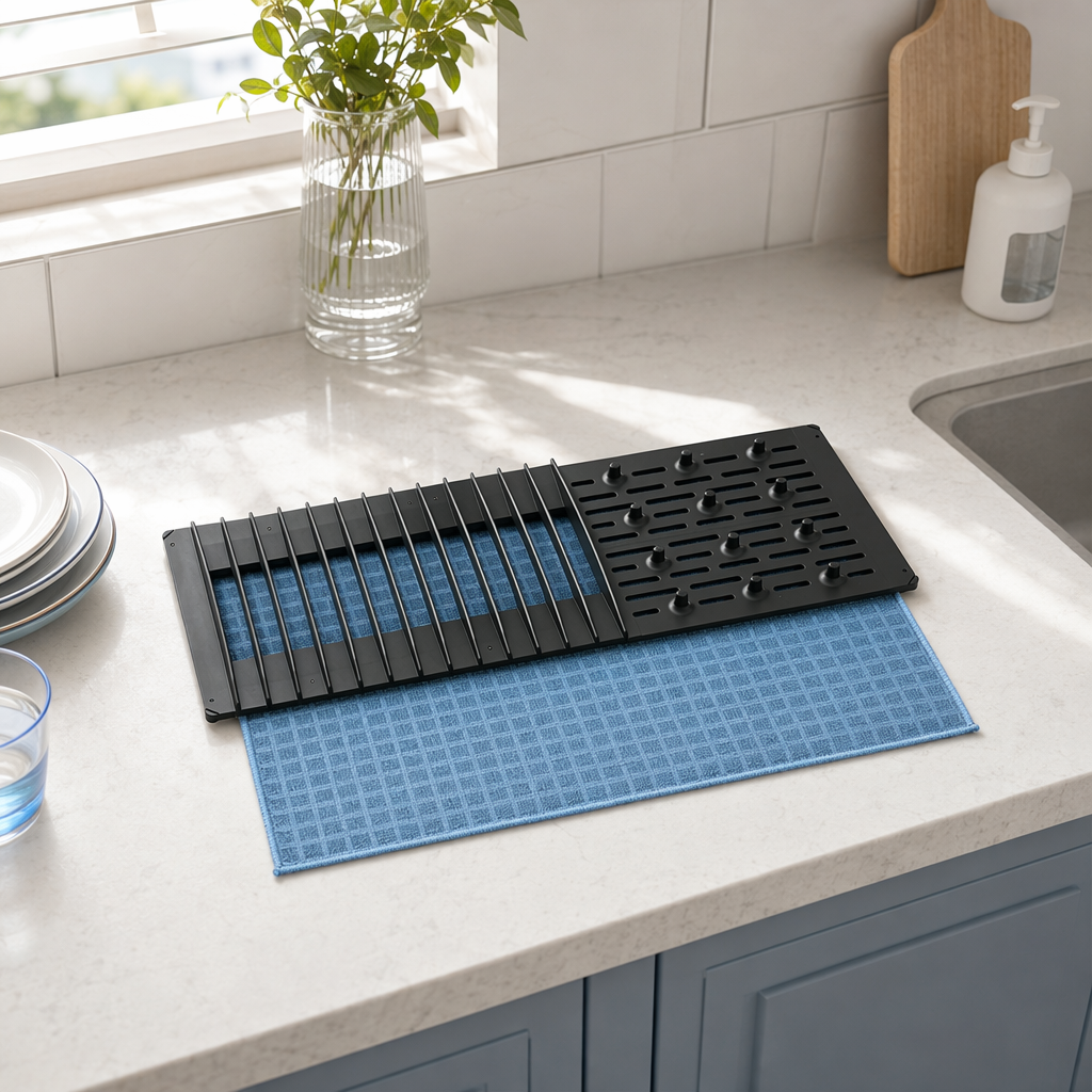 Daily necessities storage and organization rack, multi-functional storage rack, no need for drilling, for kitchen and bathroom use Application Scenario