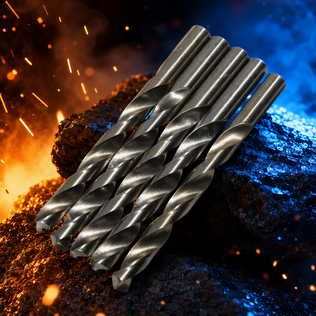 Broca de plata herramientas de perforación de metal material de acero de alta velocidad resistente al desgaste y duradero Specification image