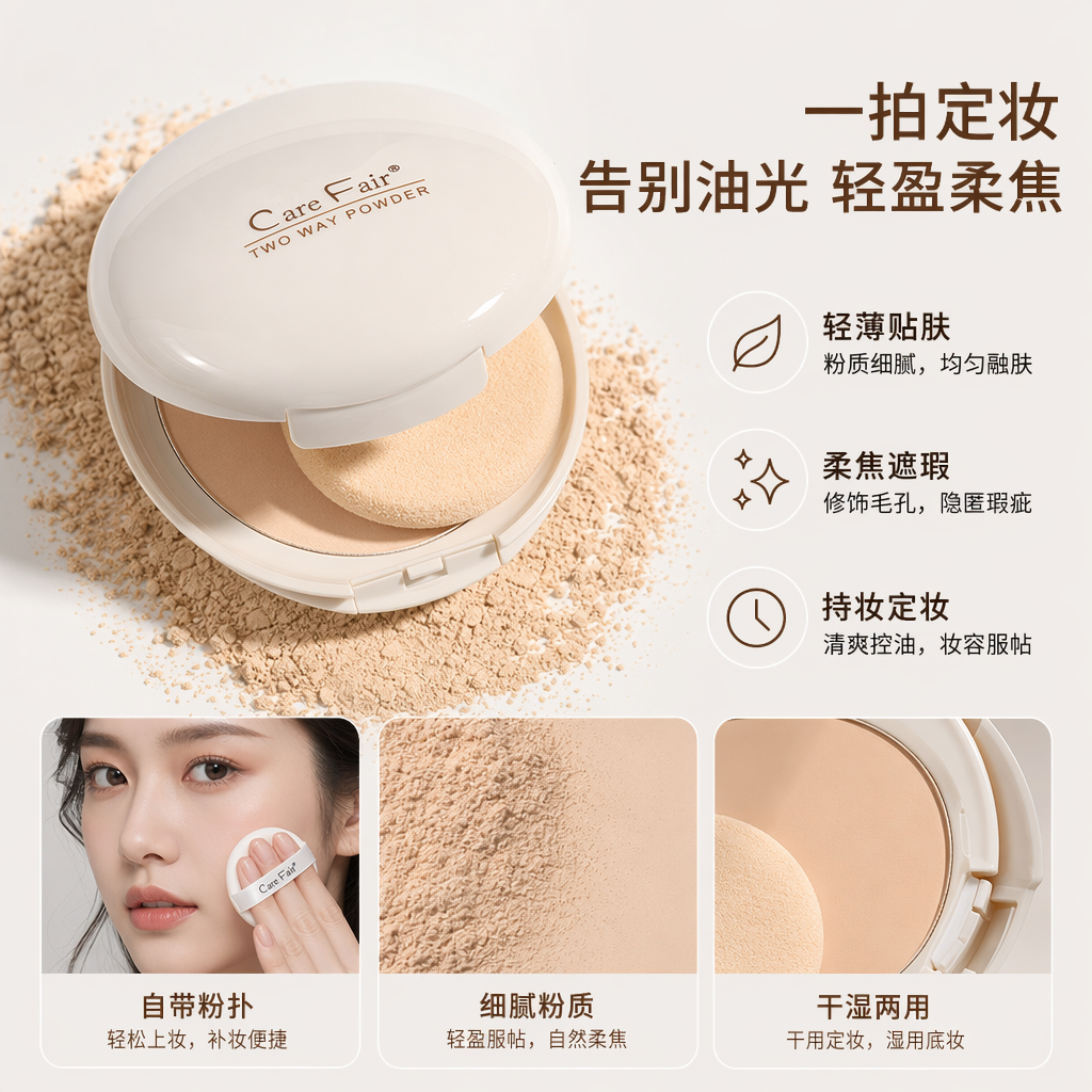 美妆散粉 定妆控油持久隐形毛孔轻薄服帖