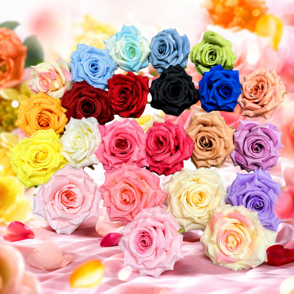 Colorful artificial rose simulation bouquet decorative items for living room, bedroom and home soft furnishings Specification image