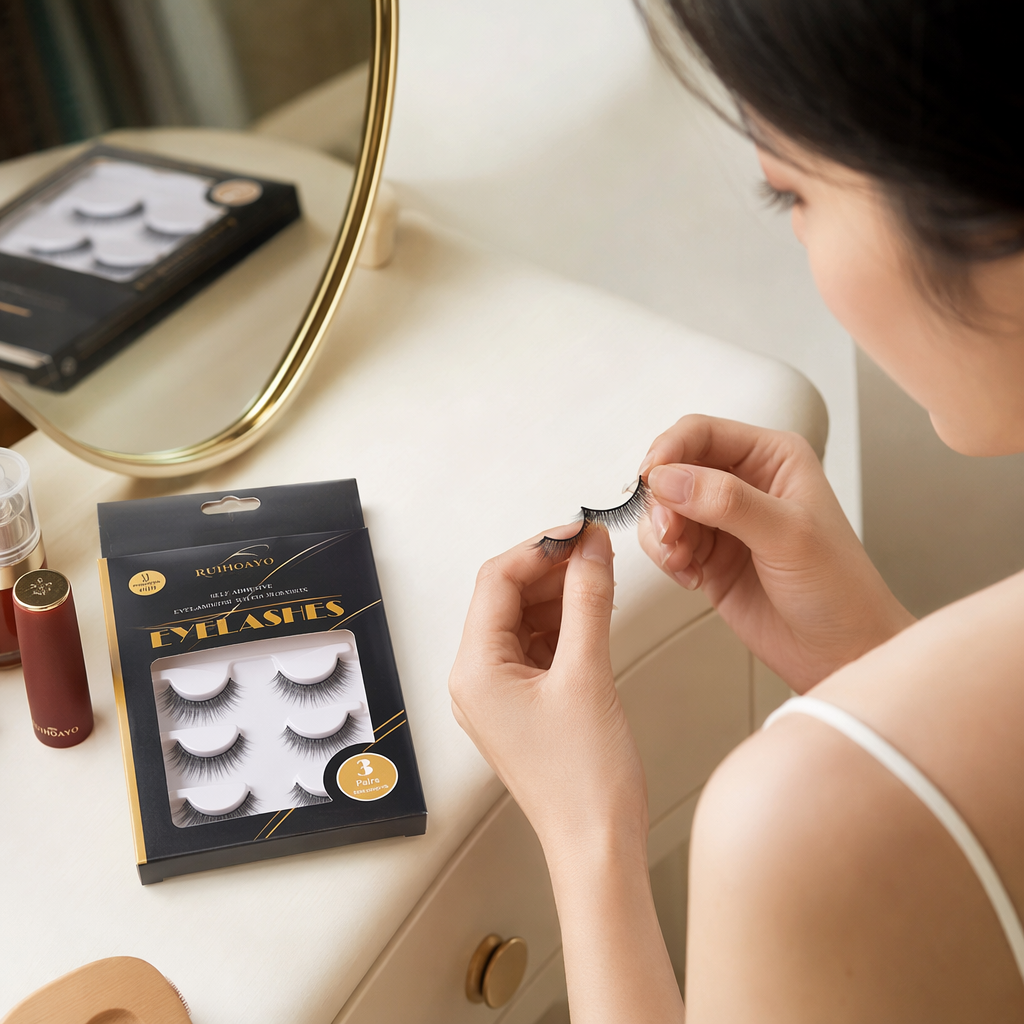 Simulated silk false eyelash beauty tool, single cluster, natural, thick, curly, long-lasting and easy to stick details Picture