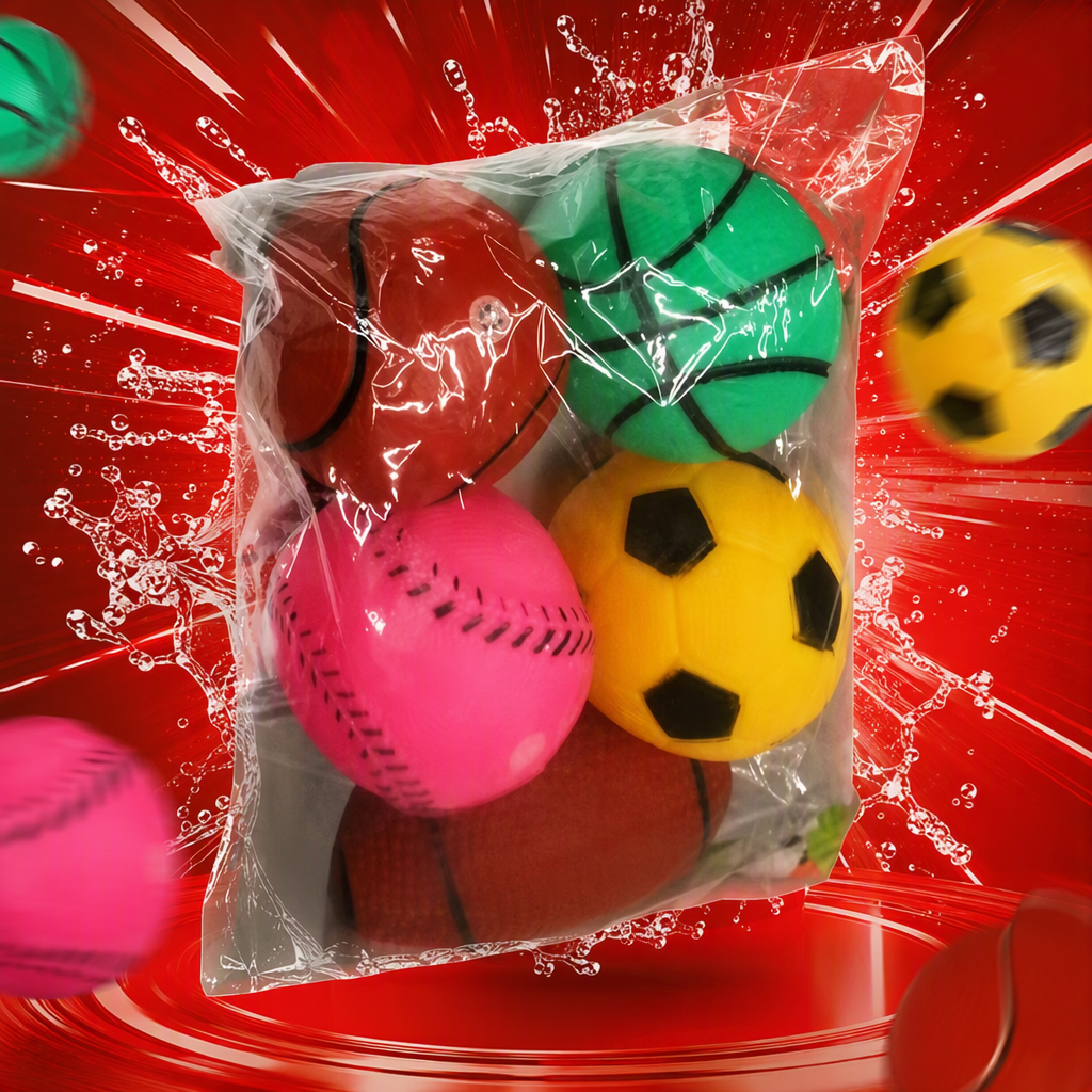 Colorful toy balls, children's educational grasping and bouncing balls, multi-color mixed packaging, safe and non-toxic Specification image