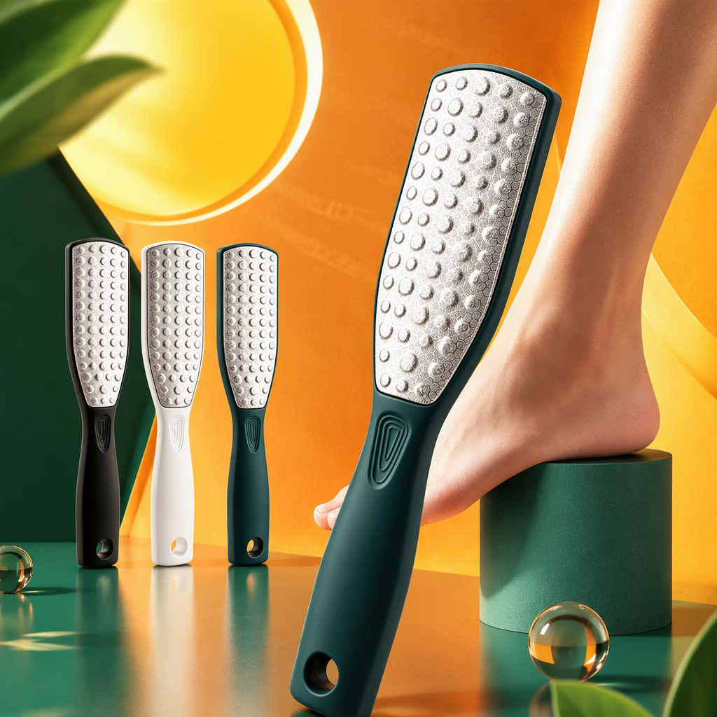 Foot scrub exfoliation, body care, beauty and skin care details Picture