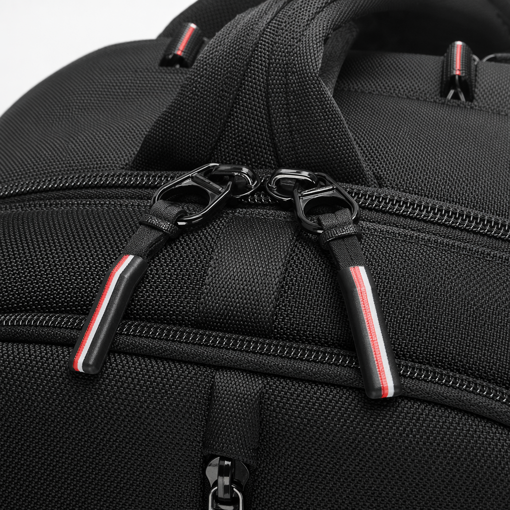 This black backpack is simple, large-capacity, lightweight and durable for student commuting and travel Application Scenario
