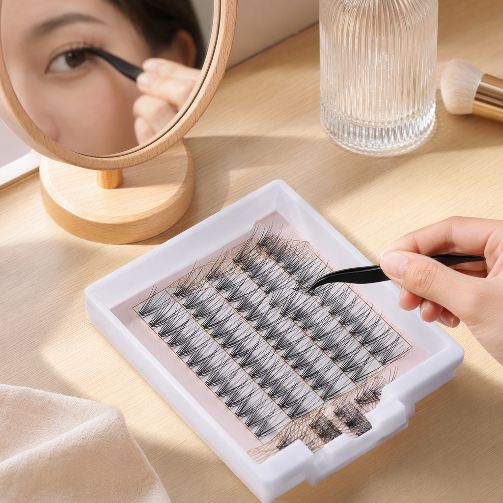 The faux silk false eyelashes are light, breathable and a special beauty tool for daily commuting Application Scenario
