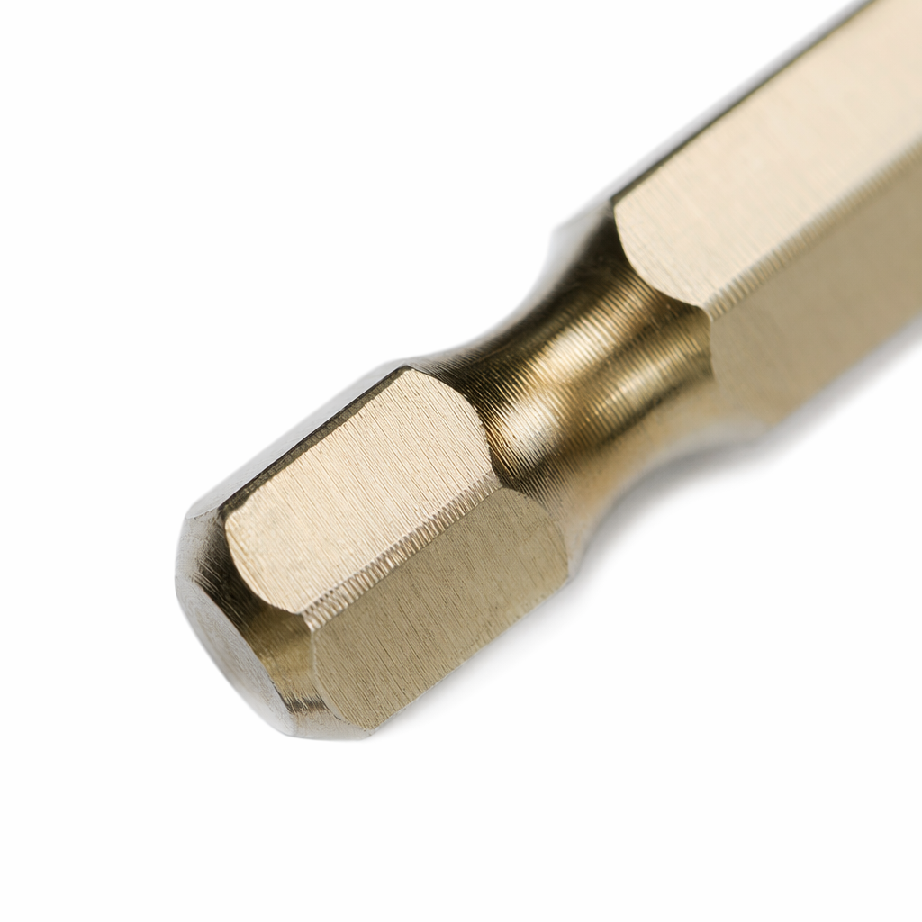 Golden hexagonal handle integrated drill bit, a high-hardness and wear-resistant drill bit specially designed for metal processing Application Scenario