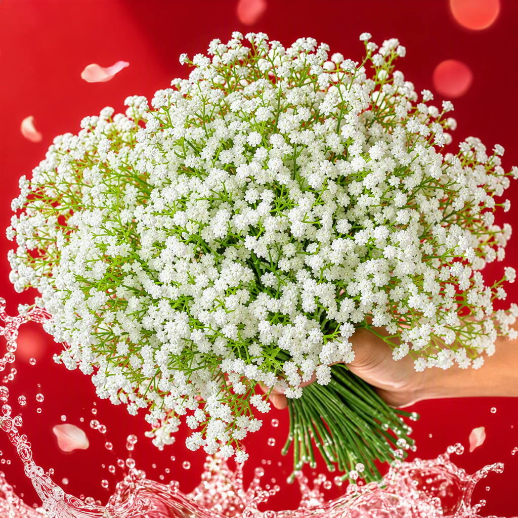 White asters flower bouquets, birthday gifts, wedding hand-held bouquets Specification image