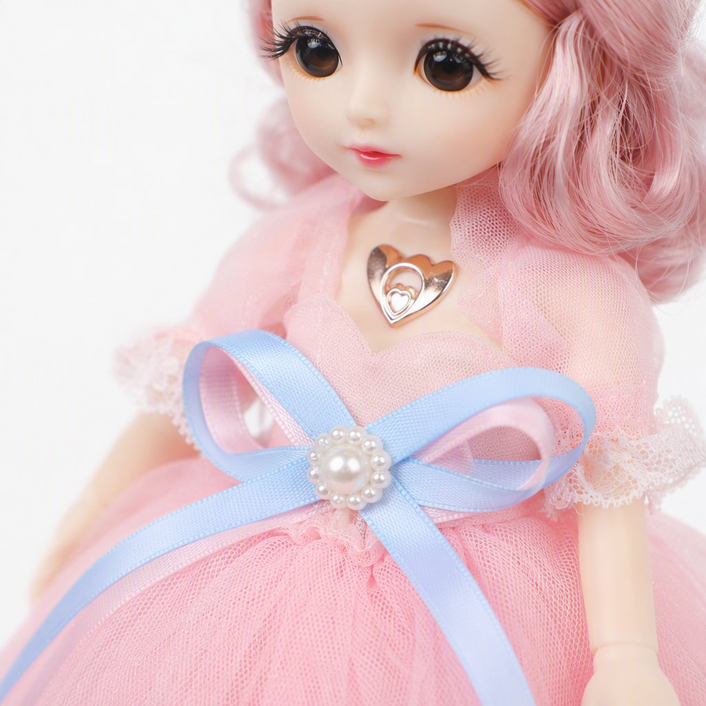 Pink, purple and blue multi-color gauze dress, doll dress, girls' summer puffy dress Application Scenario