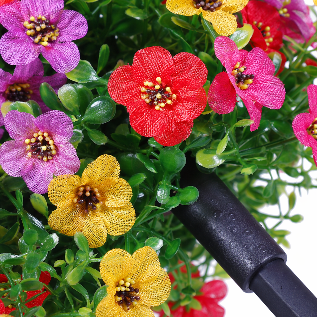 Colorful artificial flower bed decorative items for living room, bedroom and balcony landscaping, potted plants Application Scenario