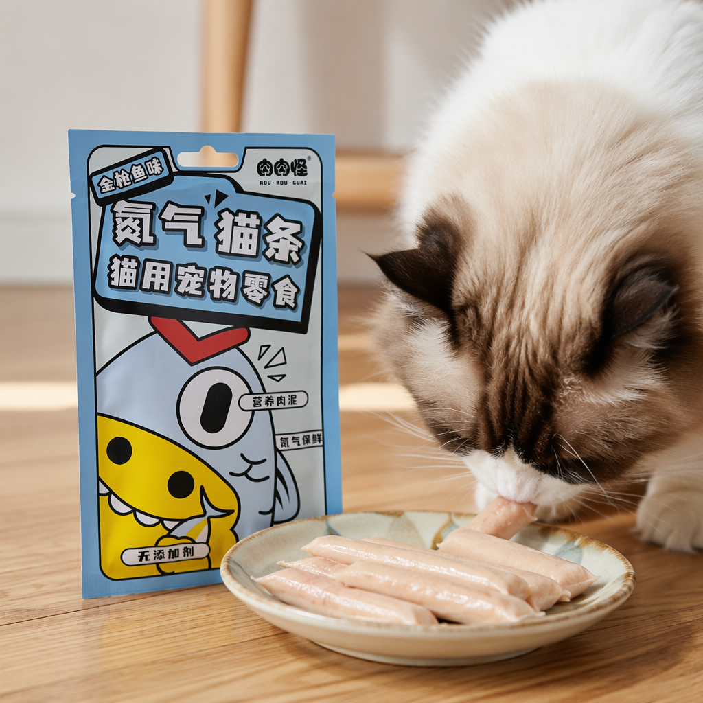 Cat bar snacks, high-protein meat bars for cats, pet snacks, tuna flavor details Picture