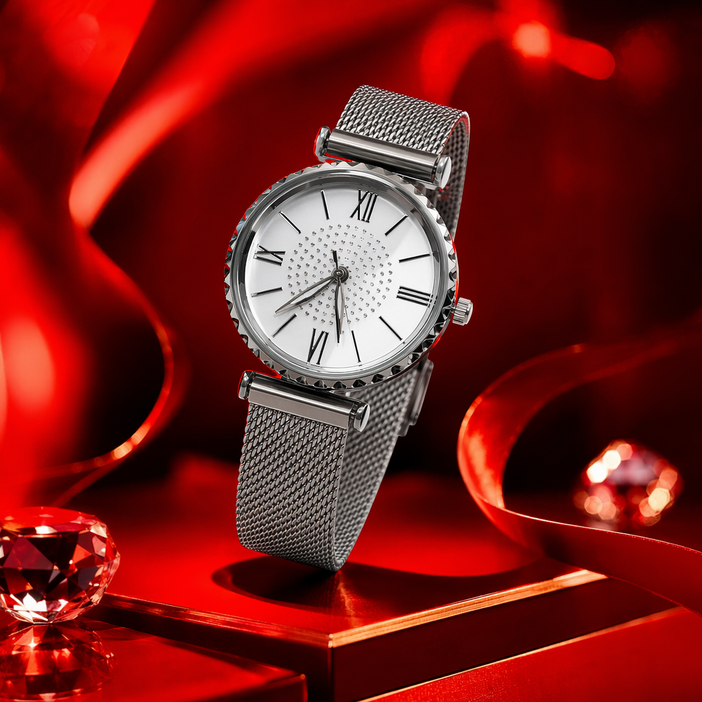 Electronic watches, clothing accessories, fashionable and simple. Electronic wristwatches with precise quartz movements Application Scenario