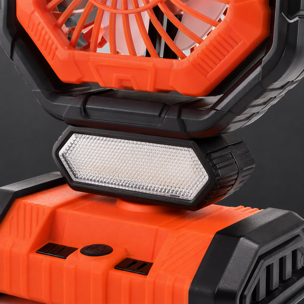 Orange and black striped fan lamp, a modern and simple ceiling fan lamp for both living rooms and bedrooms Application Scenario