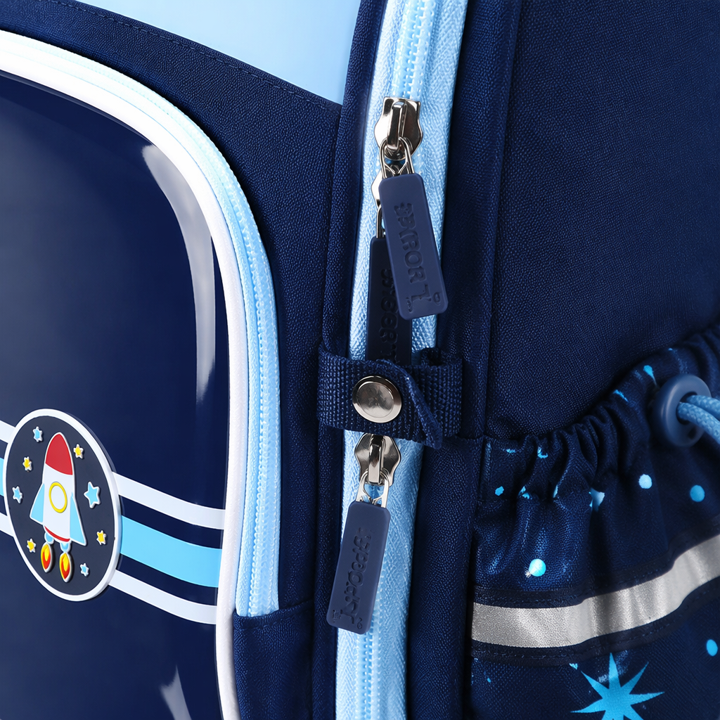 Blue space-themed children's schoolbag, lightweight, wear-resistant and large-capacity student backpack Application Scenario