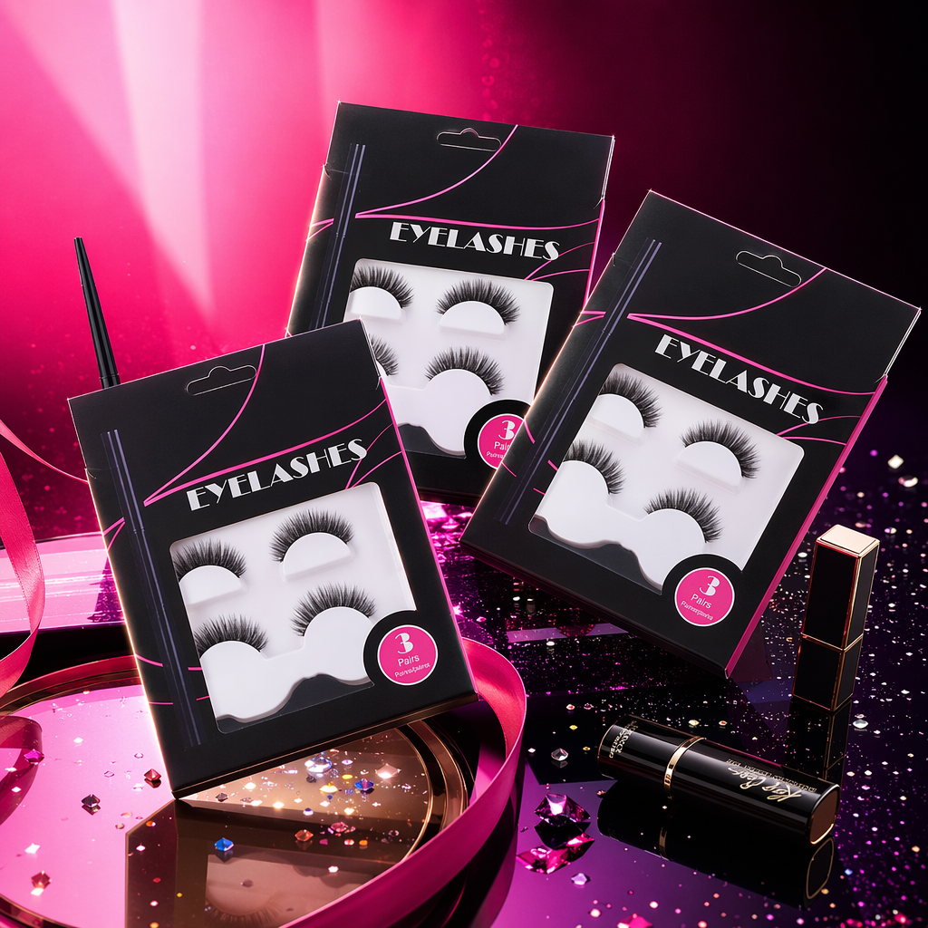 The beauty tool, false eyelashes, naturally curl, are slender and long-lasting, easy to stick, and suitable for double eyelids Item Picture