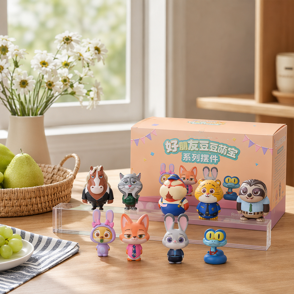 Disney Zootopia 2 Cute Blind Box Nick Judy Assembly Storage House Mini Figurine Decoration Children's Birthday gift